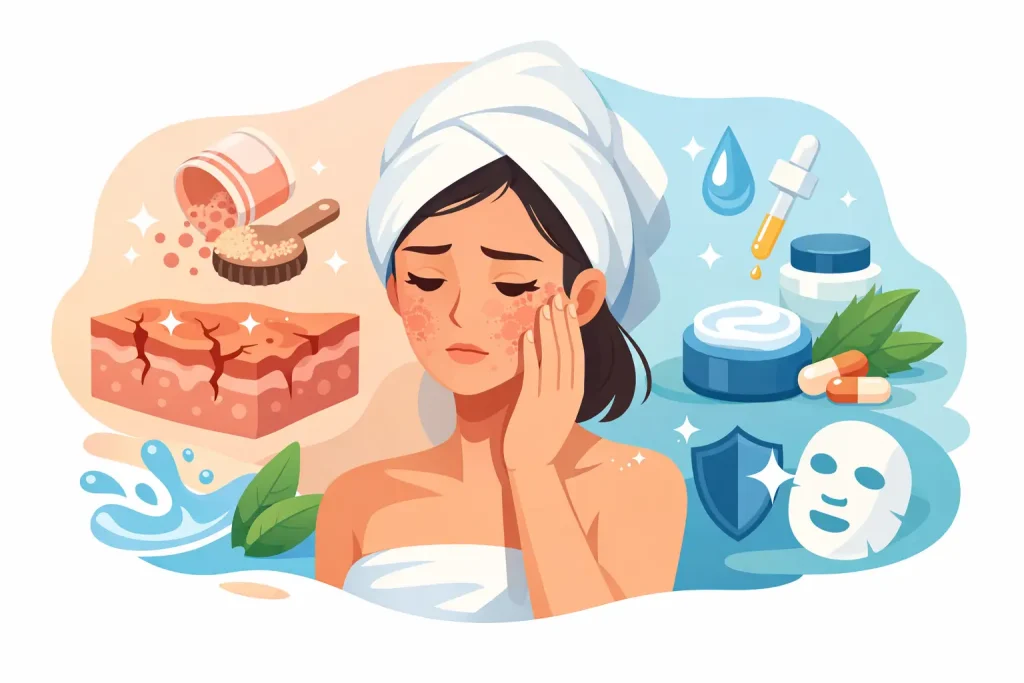 How to Repair Over Exfoliated Skin Fast