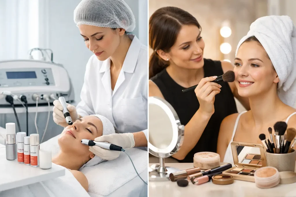 Clinic Skincare Versus Beauty Salon Care