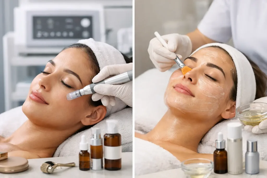 Microneedling vs Chemical Peel for Acne Scars